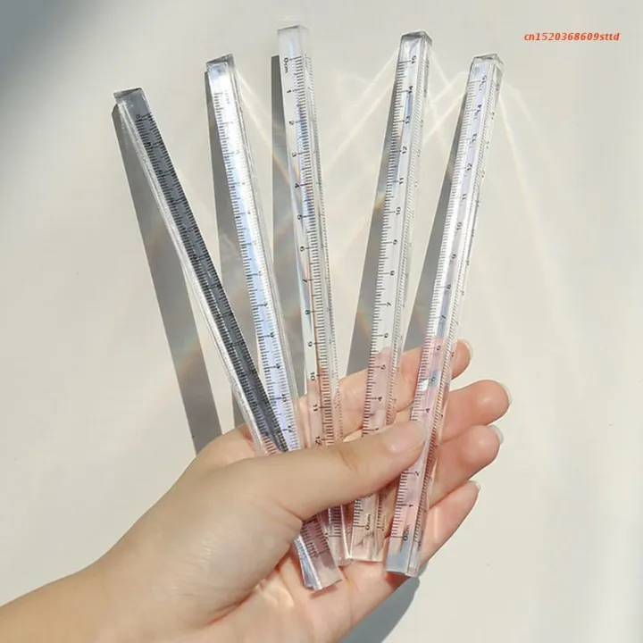 Clear Rectangular Prism Ruler 【SkinHorizon】Transparent Triangular Prism Ruler Architect Scale Ruler 0 ...