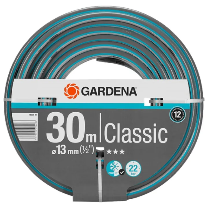 Gardena Hose - Classic 1/2" 30m W/o 18009-20