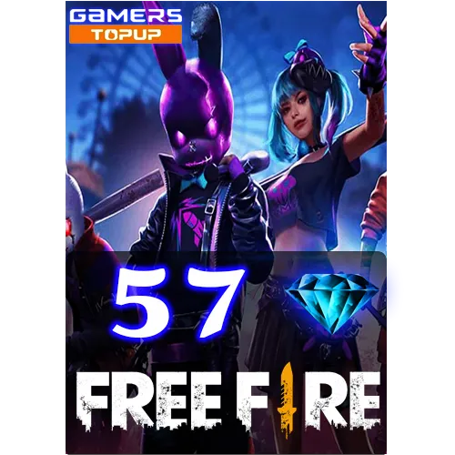 Free Fire 57 Diamonds Direct Top up - [ Only Player ID Required ]