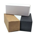 100pcs/lot White Black Brown Kraft Paper Diy Crafts Packing Box Paperboard Package Box Small Perfume Bottle Foldable Pack Box. 