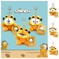 The Garfield Movie Anime Garfield Plush Doll Keychain Kawaii Series Ornaments Moe Cat Dog PP Cotton Garfield Plush Bag Pendant Soft  Ugly Cat Stuffed Toy Key Chain Manga Anime. 