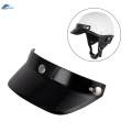 Visor Snap Shade Protector for Retro Helmets 3/4 Helmets Black. 
