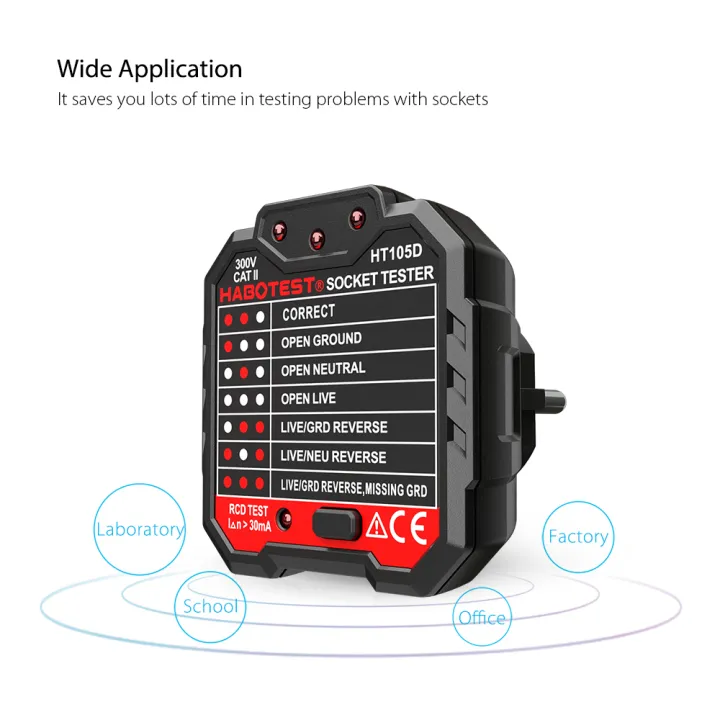 KOGEEK%20HABOTEST%20Advanced%20GFCI%20Electric%20Socket%20Tester%20Automatic%20Neutral%20Live%20Earth%20Wire%20Testing%20Circuit%20Polarity%20Detector%20Wall%20Plug%20Breaker%20Finder%20Electric%20Leakage%20Test%20-%20Image%207