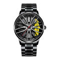 New Swiss Watch Men's Racing Wheel Watch Retro Hollow Handsome Automatic Movement Watch. 