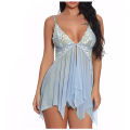 Women Night Dress Lingerie Front Closure Transpareneisure time t Lace Underwear 2024 Floral Sleepwear Woman Nightie. 