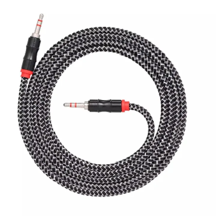 Cable 3.5mm Jack Male to Male AUX Cable 3.5 mm Audio Extender Cord Braided Wire for Computer Mobile Phones Amplifier 2 Meters Audio Extension