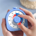 Visual Timer 60-Minutes Super Countdown Visual Timer Suitable for Children Adult Mechanical Easy to Use (Blue). 