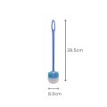 PLASTIC TOILET BRUSH WITH HOLDER - FEATHER BRAND. 