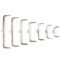 1pc Retro Alloy Metal Flower Purse Bag DIY Craft Frame Kiss Clasp Lock Silver MJK. 