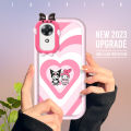 DuBaiNi For OPPO A17K A17 Multi-color Hello Kitty My Melody Pattern Phone Case Monster Lens Phone Shell Soft Protective Cover Shockproof Cellphone Casing. 