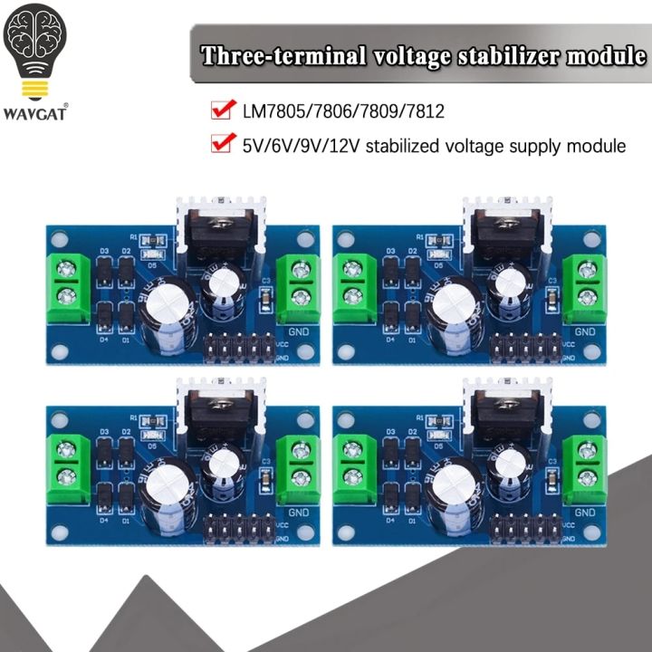 LM7805 LM7806 LM7809 LM7812 DC/AC Three Terminal Voltage Regulator Power Supply Module 5V 6V 9V 12V Output Max 1.2A
