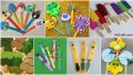 ice Cream sticks craft sticks popsicle sticks DIY crafts wooden sticks for kids 50 pcs pack. 