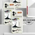Hontinga for iPhone 7 Plus / 8 Plus Case Side Design New Anime Naruto for Boys Back Cover Soft Square Edge Pattern Liquid Silicone Trend Phone Cases. 