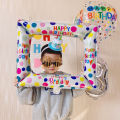Inflatable Selfie Giant Photo Booth Props Balloons Picture Selfie Frame For Birthday Party Shower Wedding Supplies. 
