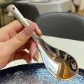 Stainless Steel Spoon With Handle Hole Long Handle Soup Spoon Round Head Spoon QUANYIN. 