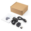 Barcode Scanner 1D/2D/QR Barcode Portable Finger Handheld Wearable Ring Code Reader Support for Windows PC Computers Supermarket Library Express Company Warehouse. 