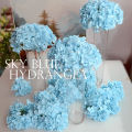 Diy Blue Artificial Hydrangea Flower Bendable Washable And Cleanable For Wedding Bouquet Flower Arrangement Home Table Decor. 