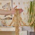 Window Line Curtain Love Heart String Curtain Solid Color Room Divider Door Curtain *2M Elegant Tassel Curtain Home Decor. 