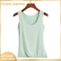 Enigma- Women Top Comfortable Stylish Women's Seamless Tank Top for Summer Sports Breathable Sleeveless Camisole for Bottoming Elastic Round Neck Soft Lightweight Perfect for Round Neck Women Top. 