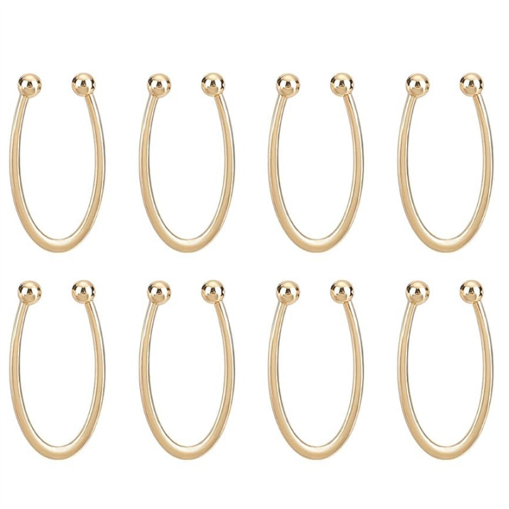8 Pcs Bikini Closure, Metal Strap Hooks Alloy Bikini Pins Clips U Shape ...