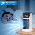 Portable Air Conditioner Fan, Portable AC Personal Mini Air Cooler 6 Speed Desk Air Cooling Fan 7 Colors LED Light with Timing Function for Personal Use. 