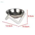 Raised Cat Bowl Kitten Food Bowl Single Nonslip Snack Bowl Lightweight Stable Elevated Bowl Pet Bowl for Indoor Cats Kitty Pets Supplies. 