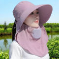 Summer UV Protection Sun Hat for Women Outdoor Fishing Camping Bucket Hat. 
