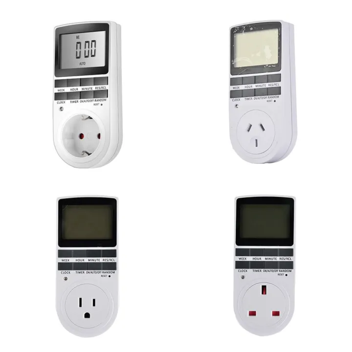 【InnovateWorld】EU/US/UK/AU Electronic Digital Timer Switch Plug Kitchen ...