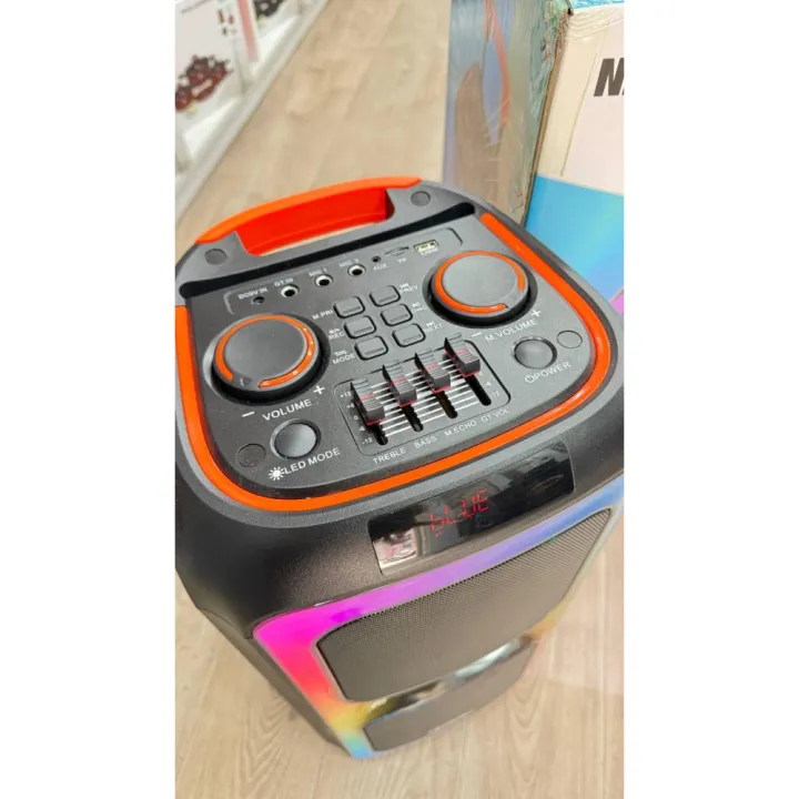 NDR%201097%20Bluetooth%20karoke%20Speaker%20party%20box%202%20Year%20Warranty%20with%20Wireless%20%20MIC,%20Remote%20control%20BLUETOOTH,%20USB,%20SD,%20FM%20,%20AUX%20,%20MIC%20INPUT%20RECHARGEABLE%20BATTARY%20Dual%208%20INCH%20WOOFER%20SIZE%20%2024*11INCH%20%20Bluetooth%20Karaoke%20Speaker%20-%20Image%205