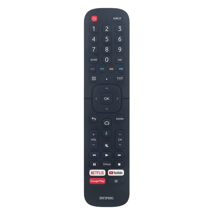 ERF2F60G Replace Remote Control for Hisense Smart Android TV 9.0 Pie 40A56E (Without Voice Function)