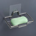 High Quality Soap Rack Wall Mounted Soap Holder Stainless Steel Soap Sponge Dish Bathroom Accessories Soap Dishes Self Adhesive. 