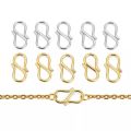 10-50pcs Stainless Steel Strong S Shape DIY Bracelet Clasps Hooks End Clasps Connector for Necklace Jewelry Making Supplies. 