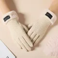 Small Gloves Soft Plus fleece Warm Fleece gloves Double-sided Winter gloves for Outdoor activities Cold weather Youth Winter. 