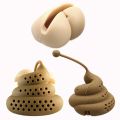 【NEW】 Tea Infuser Sieve Poop Tea Bags Infusor Filter Spice For Tea Brewing Diffuser Tea Strainer Creative Funny Tea Maker Accessories. 