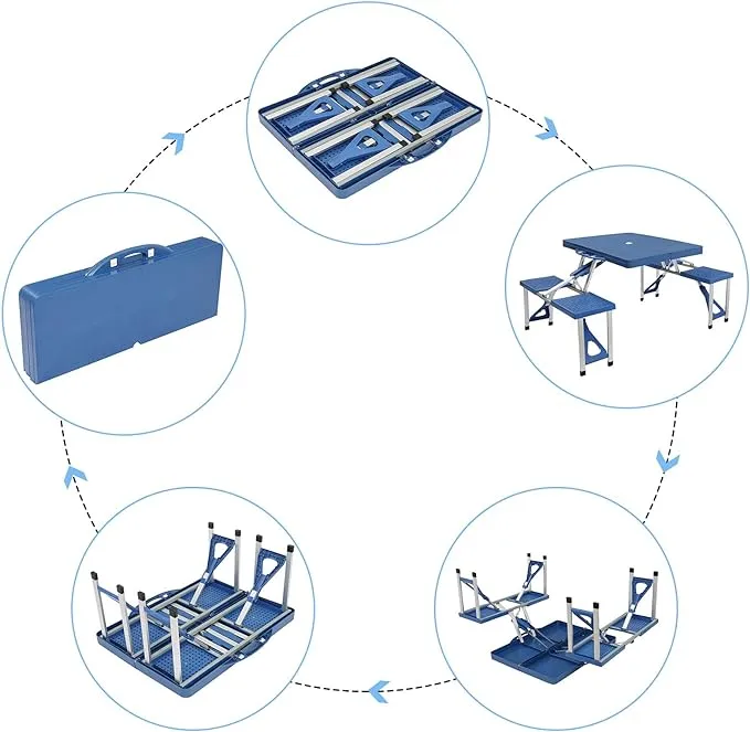 Portable%20Folding%20Picnic%20Table%20with%204%20Seats%20for%20Camping,Barbecue,Travel,Outing,Gathering%20-%20Image%202