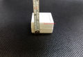 Gem Box half inch white and black gem box with glass and sponge premium quality 1 inch * 1 inch. 