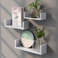 wall Floating Wall Shelf 3 pair high durable waterproof Shelfs in the living room, bedroom, or kitchen.. 