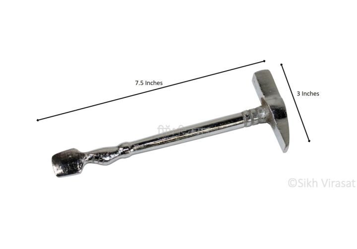 Tabla%20Hammer%20Made%20From%20Brass%20Heavy%20Duty%20390%20Grams%20Approx%20Weight%20Gold%20and%20silver%20colour%20-%20Traditional%20musical%20instrument%20-%20Image%204