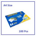 A4 Laminating Pouches (2x75) Microns, Pack of 100, Clear Glossy Quality, Perfect Document & Certificate Protection Using Laminator, Thermal Lamination Film, Waterproof. 