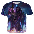 Popular games dark cosmic Jhin skin men women T shirt 3D print casual tee tops. 