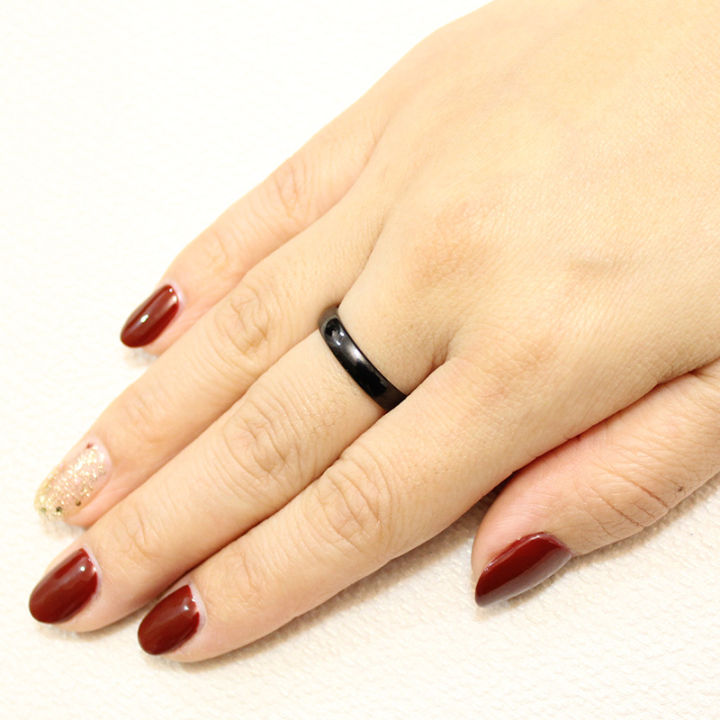 %E3%80%90Mega%20Sale%E3%80%91Popular%20Jewelry%20Metal%20Smooth%20Ring%20Waterproof%20Furnace%20Vacuum%20Electroplated%20Rose%20Gold%20Ring%20Black%20Stainless%20Steel%20Ring%20for%20Women%20-%20Image%204