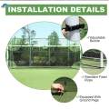 Soccer Goal Target Nets Equipment Nylon Netting Soccer Field Nets Training Net for 722cmx244cm. 