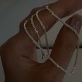 2021 Trend Simple Silver Color Necklace for Women Elegant Clavicle Chain Necklace Casual Jewelry Collier Femme Whole. 