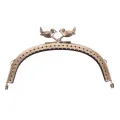 1Pc 12.5cm Bird Head Embossed Antique Bronze Metal Purse Frame Bag Kiss Clasp MKL. 