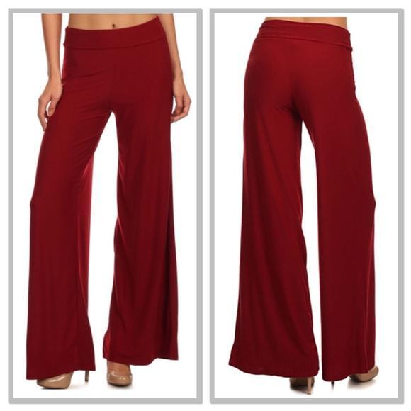 PLazo Ladies Trouser- free size Maroon