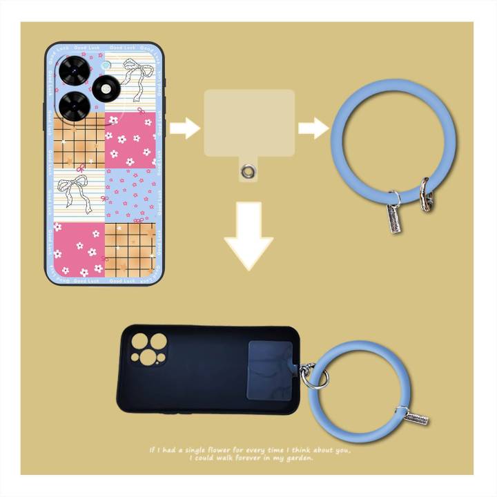 Protective%20Waterproof%20Phone%20Case%20For%20infinix%20Smart10%20HD/X6525D%20Ring%20Back%20Cover%20Bracelet%20Funny%20Personality%20Dirt-resistant%20-%20Image%203