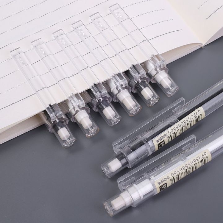 Korean%20Minimalist%200.5mm%200.7mm%20Refill%20Press%20Mechanical%20Pencil%20Transparent%20Plastic%20Art%20Sketching%20Automatic%20Pencils%20Students%20Drawing%20Stationery%20School%20Office%20Supplies%20-%20Image%205
