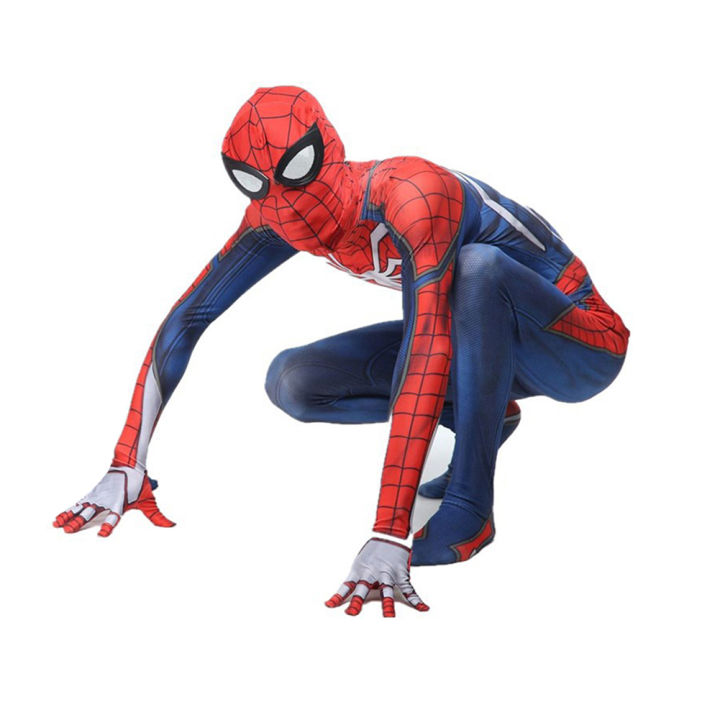 Adult%20Kid%20Long%20Sleeve%20Spiderman%20Slim%20Jumpsuit%20Halloween%20Party%20Cosplay%20Costume%20-%20Image%204