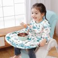 Upgrade Coverall Baby Feeding Bibs Weaning Bib Easy to Clean Baby Bibs for Eating Adjustable High Chair Catch All Gift. 