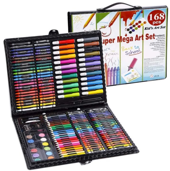 208PCS/168PCS%20Kids%20Painting%20Drawing%20Art%20Set%20with%20Crayons%20Oil%20Pastels%20Watercolor%20Markers%20Colored%20Pencil%20Tools%20for%20Boys%20Girls%20Gift%20art,%20Drawing%20Pen%20Art%20Set%20Kit%20Painting%20Sketching%20&%20Drawing%20-%20Image%204